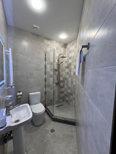 Koupelna v ubytování Hotel Boutique Adam