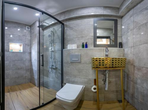 Koupelna v ubytování Le Valeria Deluxe