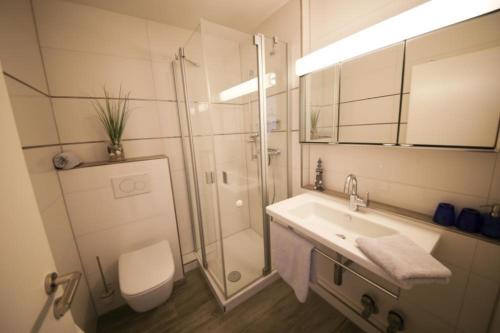 Koupelna v ubytování Ferienwohnung Seesternresidenz App.12