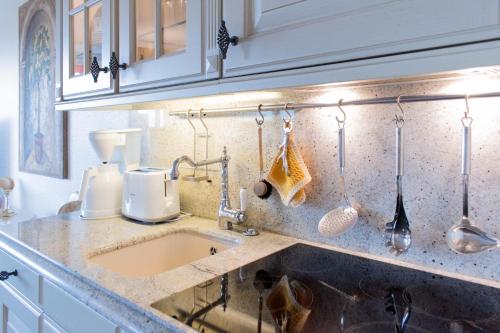 Kuchyň nebo kuchyňský kout v ubytování Ferienwohnung Residenz App 812 - Timmendorfer Strand