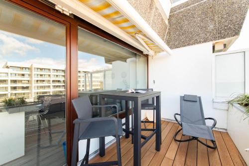 Μπαλκόνι ή βεράντα στο Ferienwohnung Pier View
