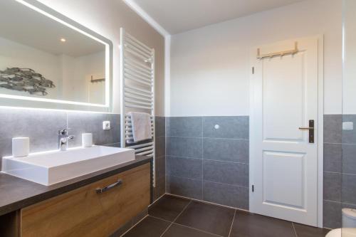 Koupelna v ubytování Ferienwohnung Aalkate App 1
