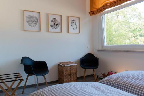 Postel nebo postele na pokoji v ubytování Ferienwohnung Godewind