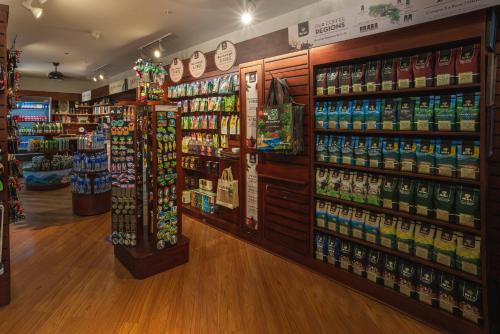 a store filled with lots of products on display at Holiday Inn San Jose La Sabana by IHG in San José