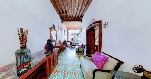 Posezení v ubytování HOTEL CASA BAEZ