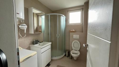 Koupelna v ubytování Apartman Gorsky
