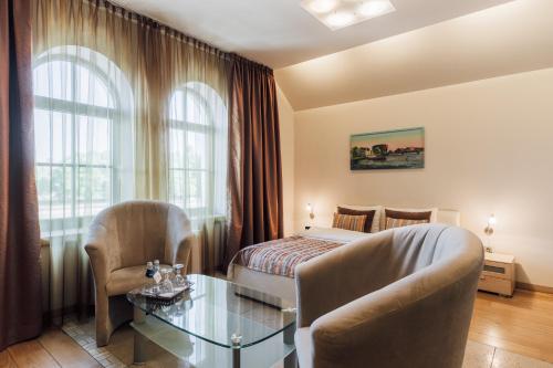 Un lugar para sentarse en Hotel Libava