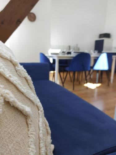 Ruang duduk di Appartements L'hirondelle