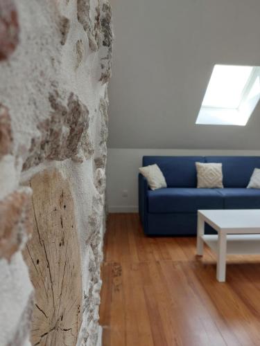 Ruang duduk di Appartements L'hirondelle