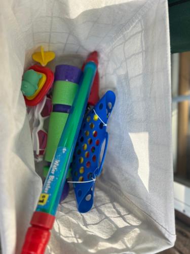 a group of pens and markers in a bag at The Eagles Nest in London