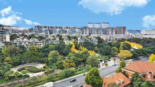 ホテルから撮影された、または一般的な成都市の景色