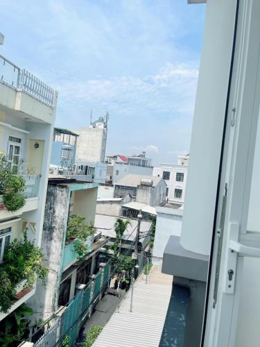 a view from the balcony of a building at Nguyên Thanh Hotel in Ho Chi Minh City