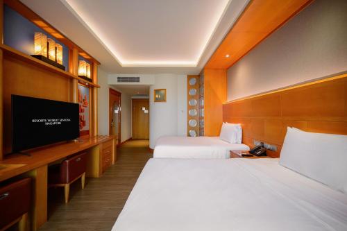 TV a/nebo společenská místnost v ubytování Resorts World Sentosa - Hotel Michael