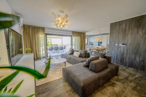 Χώρος καθιστικού στο Penthouse apartment ReNikS