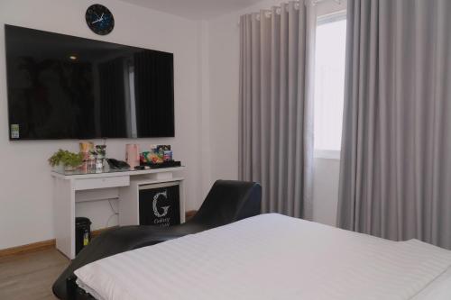 Katil atau katil-katil dalam bilik di Galaxy Hotel