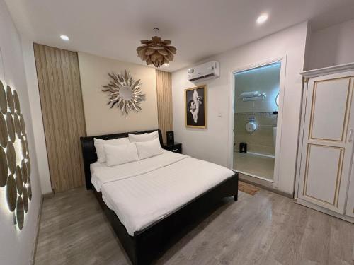 Katil atau katil-katil dalam bilik di Galaxy Hotel