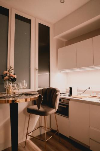 Nhà bếp/bếp nhỏ tại Hôtel Mademoiselle
