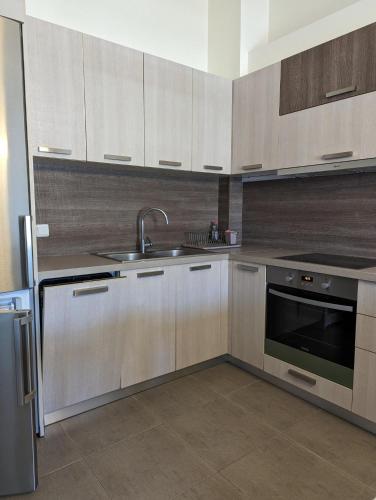 Η κουζίνα ή μικρή κουζίνα στο Samaras Apartments in Kamena Vourla