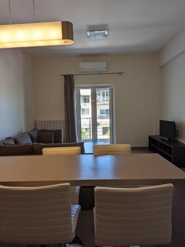 Χώρος καθιστικού στο Samaras Apartments in Kamena Vourla