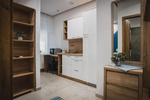 Dapur atau dapur kecil di Gál Apartman Szeged -Keco-