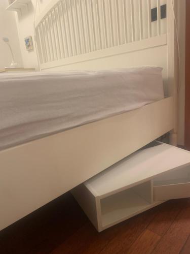 a white bunk bed in a room at CASABARBARA lerici in Lerici