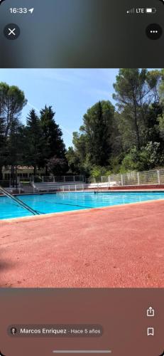 Bazén v ubytování Casa rural Playa de Altomira nebo v jeho okolí