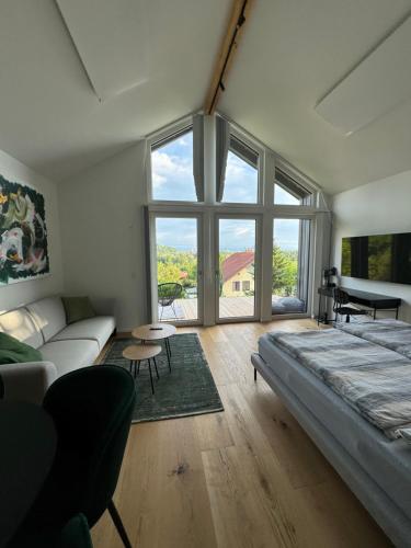 Postel nebo postele na pokoji v ubytování Superior Tiny Home