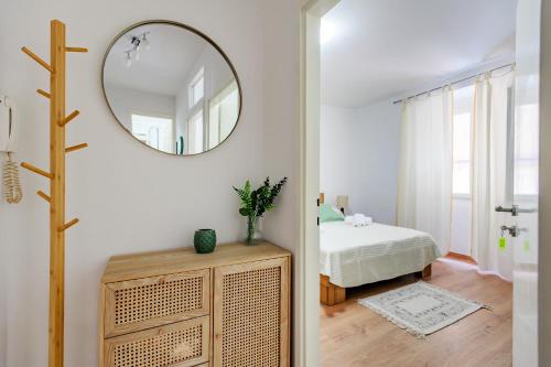 Кровать или кровати в номере Pretty apartment in the centre - Old Town Zadar