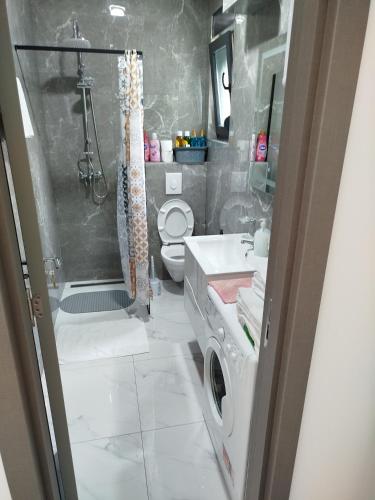 Koupelna v ubytování Apartman Vito