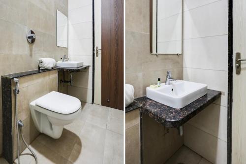 Ein Badezimmer in der Unterkunft FabHotel Johar Inn