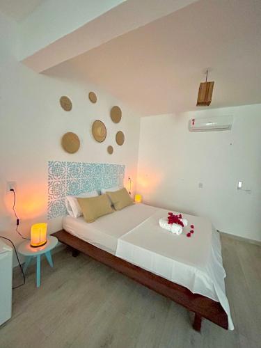 Postel nebo postele na pokoji v ubytování Casa boa vida