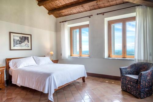 Postel nebo postele na pokoji v ubytování Hotel Monteconero