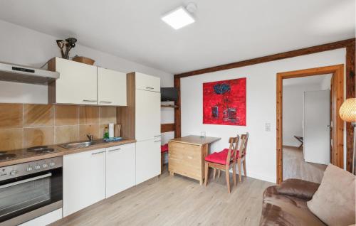 Η κουζίνα ή μικρή κουζίνα στο Gorgeous Apartment In Am Salzhaff