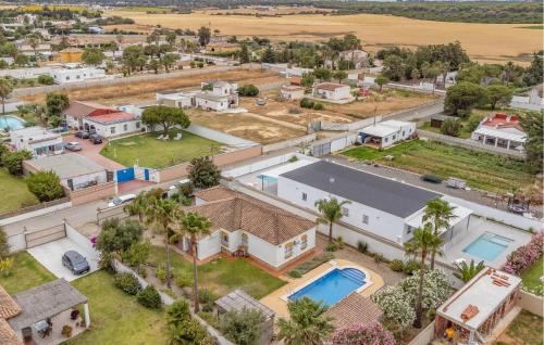 an aerial view of a small town with houses at Lovely Home In Chiclana De La Fronter in Chiclana de la Frontera