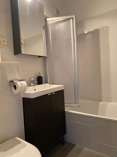 Koupelna v ubytování Ferienwohnung Strandhafer