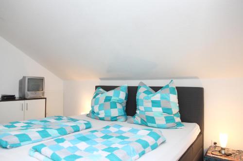 Postel nebo postele na pokoji v ubytování Ferienhaus Paschke Möhnesee Zentrum