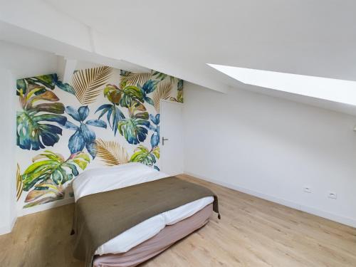 Postel nebo postele na pokoji v ubytování Appartement typique bord de mer