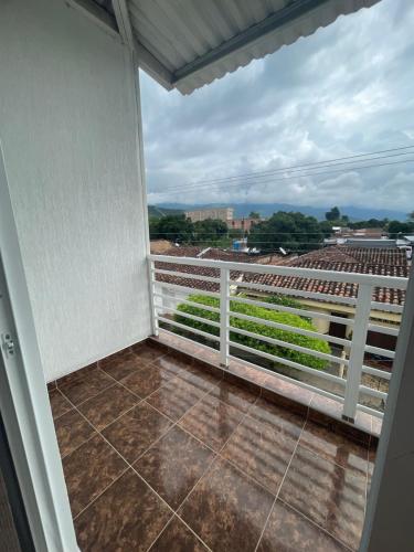 a view from the balcony of a house at Hospedaje Castillo Real in Roldanillo
