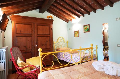Una cama o camas en una habitación de Il paradiso delle beccacce