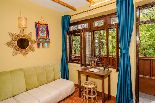 Posezení v ubytování Nepali Heritage Hotel
