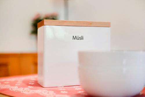 a book on music sitting on top of a table at Ferienhof Schütz in Eschlkam