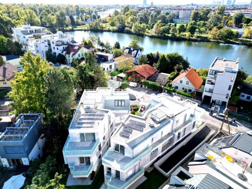 Roksox-home gegenüber des Vienna International Center und Kaiserwasser