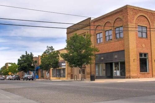 a brick building on the corner of a street at Quiet in Clarkdale in Clarkdale