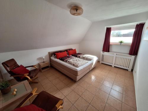 Ένα ή περισσότερα κρεβάτια σε δωμάτιο στο Varloh B&B