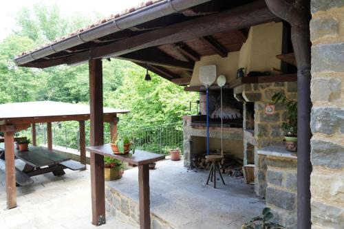Un balcón o terraza en Il paradiso delle beccacce