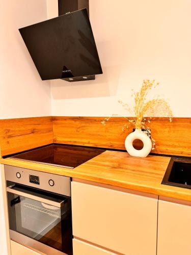 Virtuvė arba virtuvėlė apgyvendinimo įstaigoje Agate Luxury 2B
