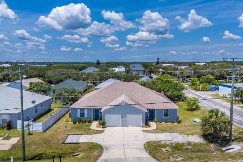 an aerial view of a house at Charming and delightful getaway! Walk to Beach in Saint Augustine
