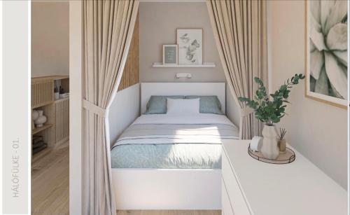 Posteľ alebo postele v izbe v ubytovaní Sunny Private Beach