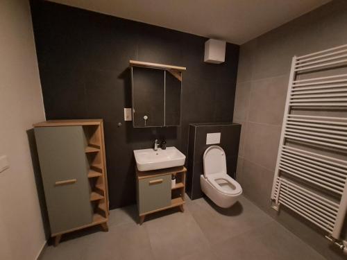 Koupelna v ubytování Apartmány Javorná