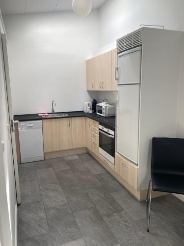 Una cocina o zona de cocina en Charming - Luxurious 1 bedroom apartment in The Heart of Aalborg